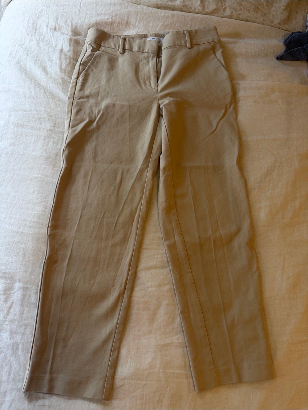 LOFT Women's Tan Straight-Leg Trousers